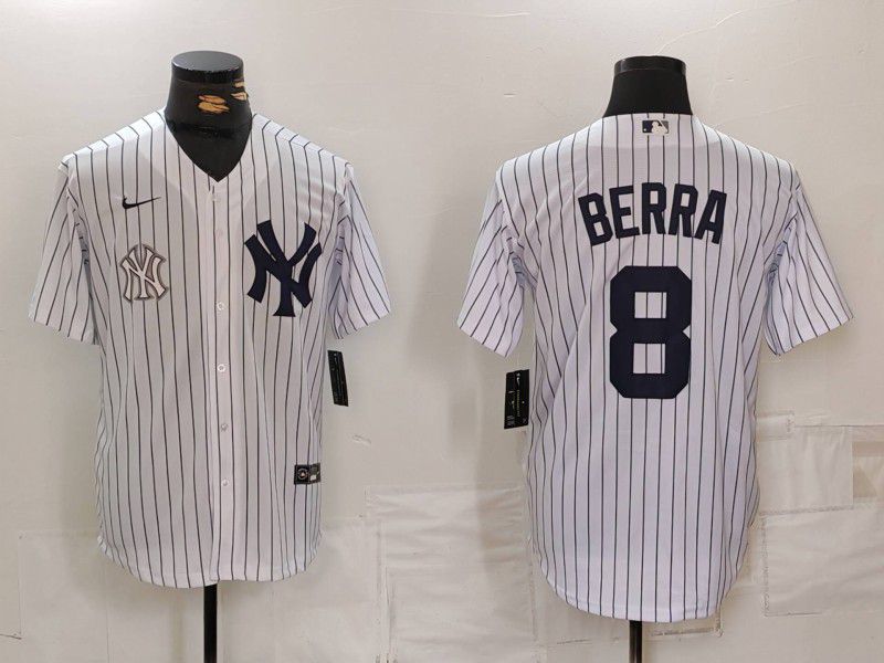Men New York Yankees 8 Barra White Game 2024 Nike MLB Jersey style 8193